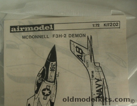 Airmodel 1/72 McDonnell F3H-2 Demon - (F3H2), 202 plastic model kit